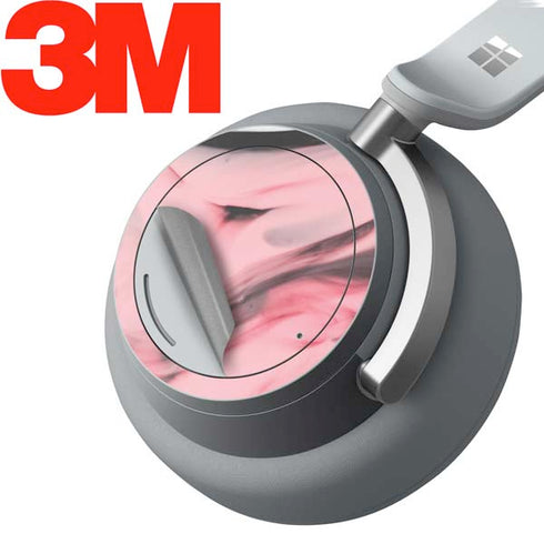 Pink Marble Ink Surface Headphones Skin